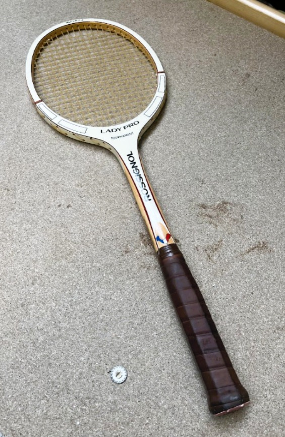 Raquette de tennis Rossignol vintage "Lady Pro Tournament" Bon état - Vue 4 - 